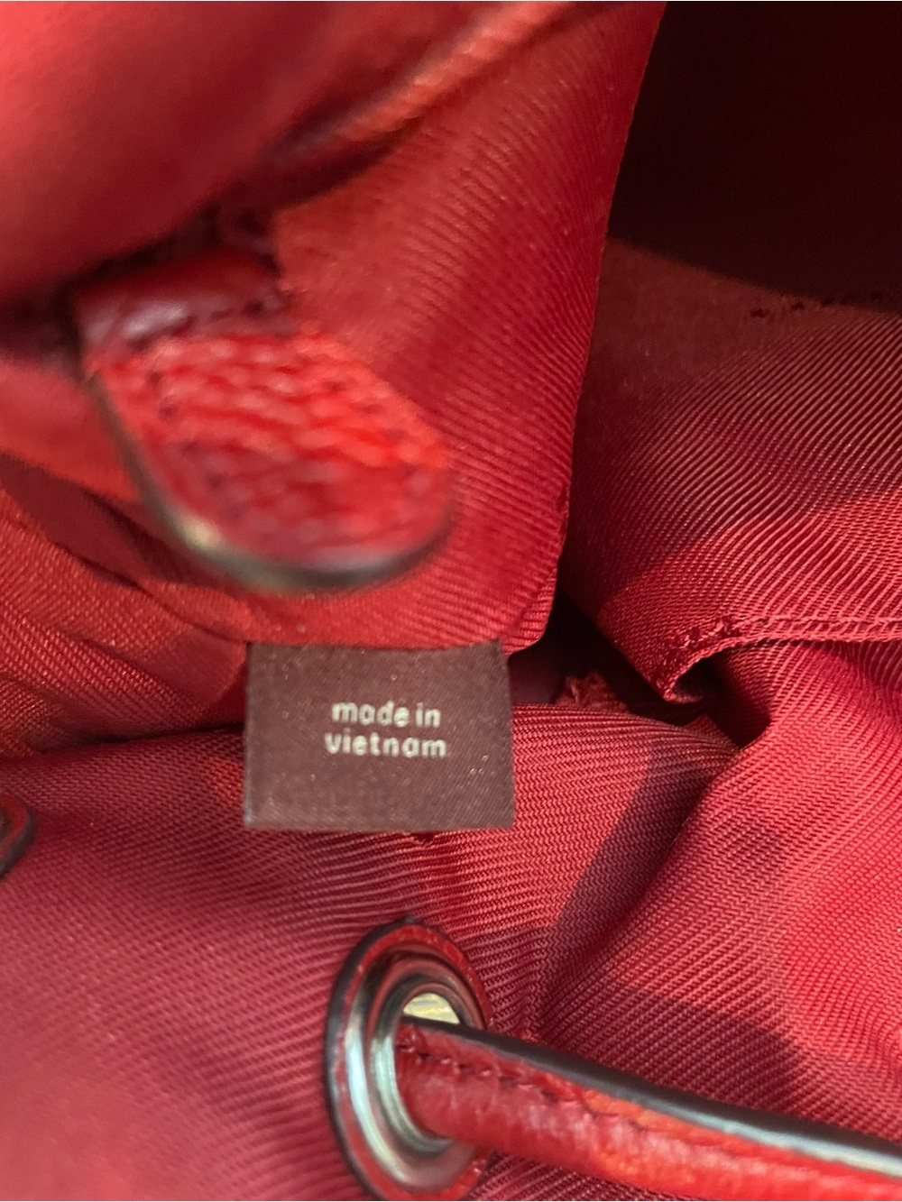 Coach EUC Red Pebble Leather Turnlock Backpack with stud pocket detail. ♥️ - Picture 14 of 16